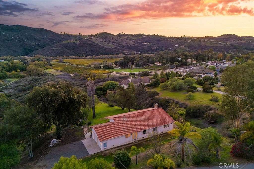 5.36 Acres of Residential Land with Home for Sale in Bonsall, California