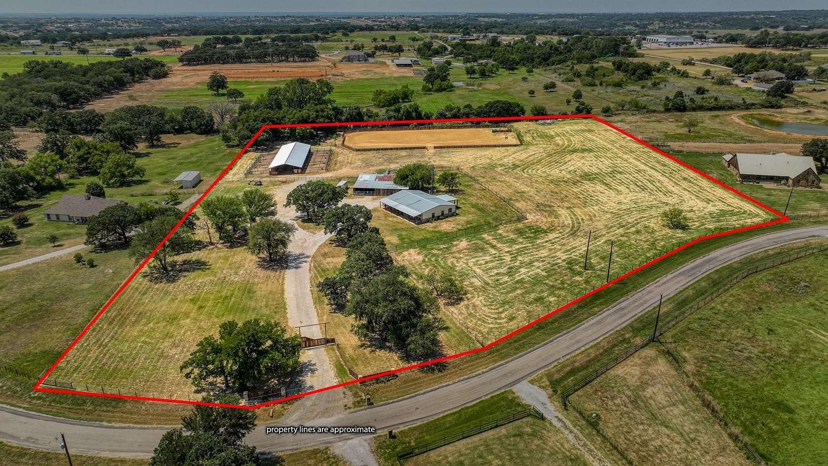 8.73 Acres of Land with Home for Sale in Weatherford, Texas