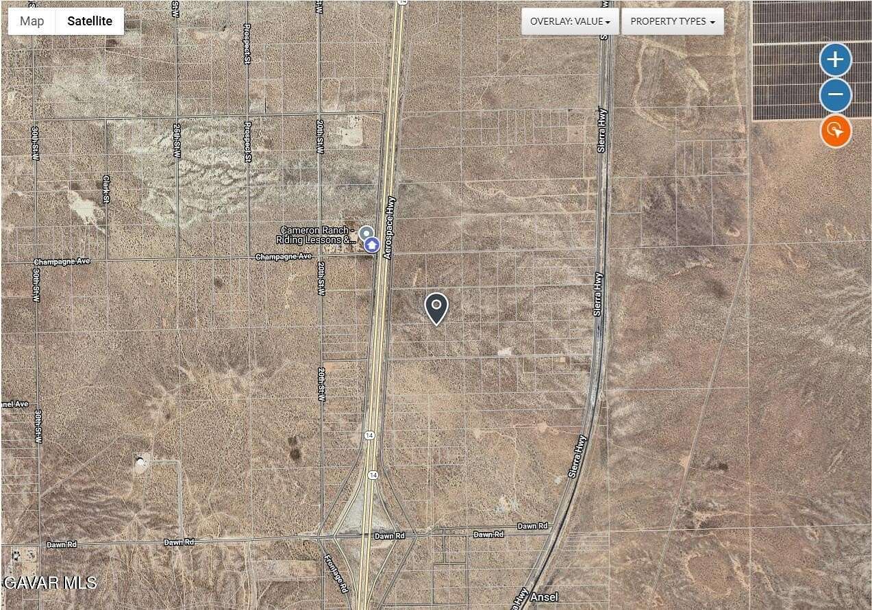 2.66 Acres of Residential Land for Sale in Rosamond, California