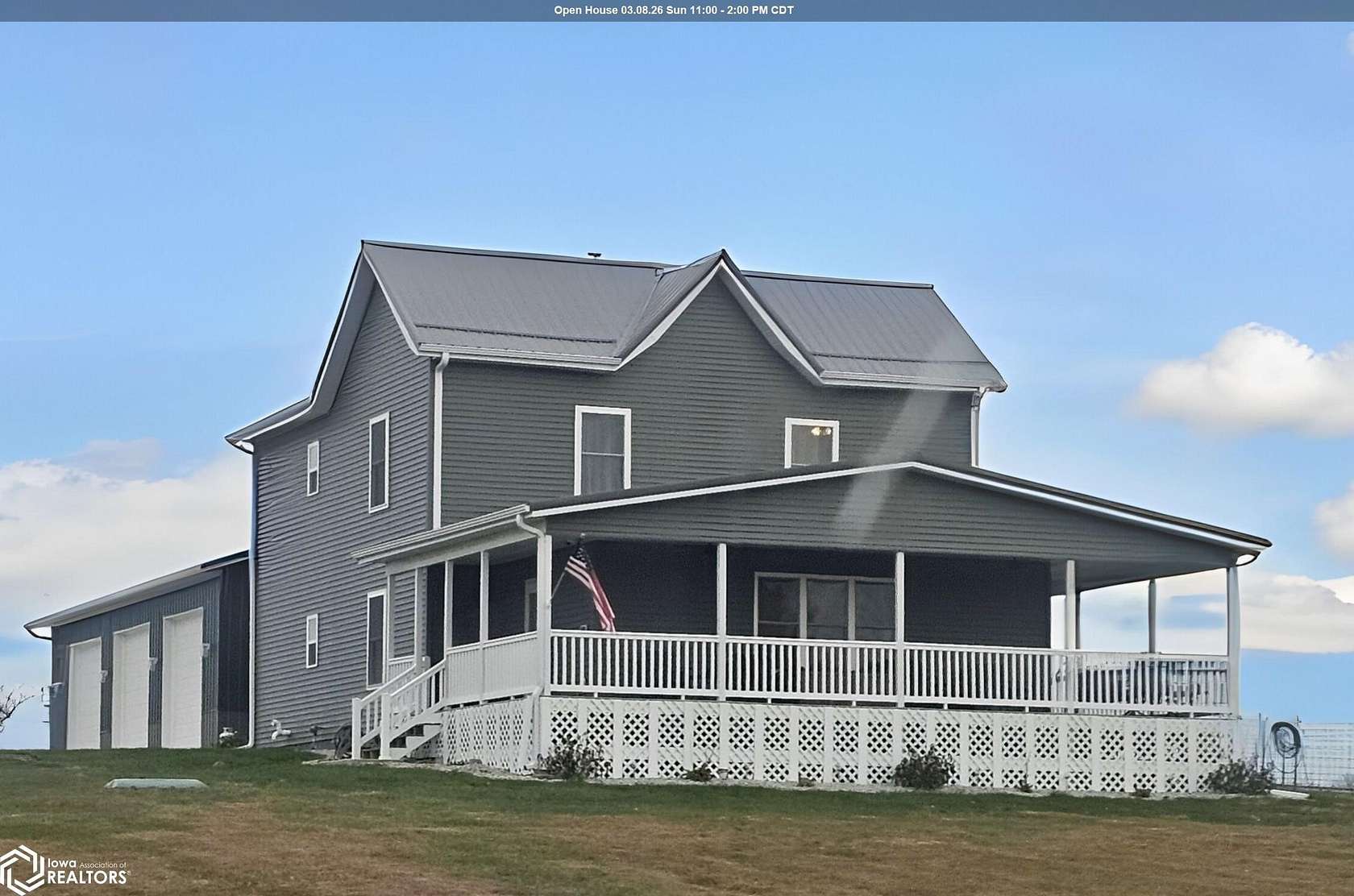 7.34 Acres of Land with Home for Sale in Creston, Iowa