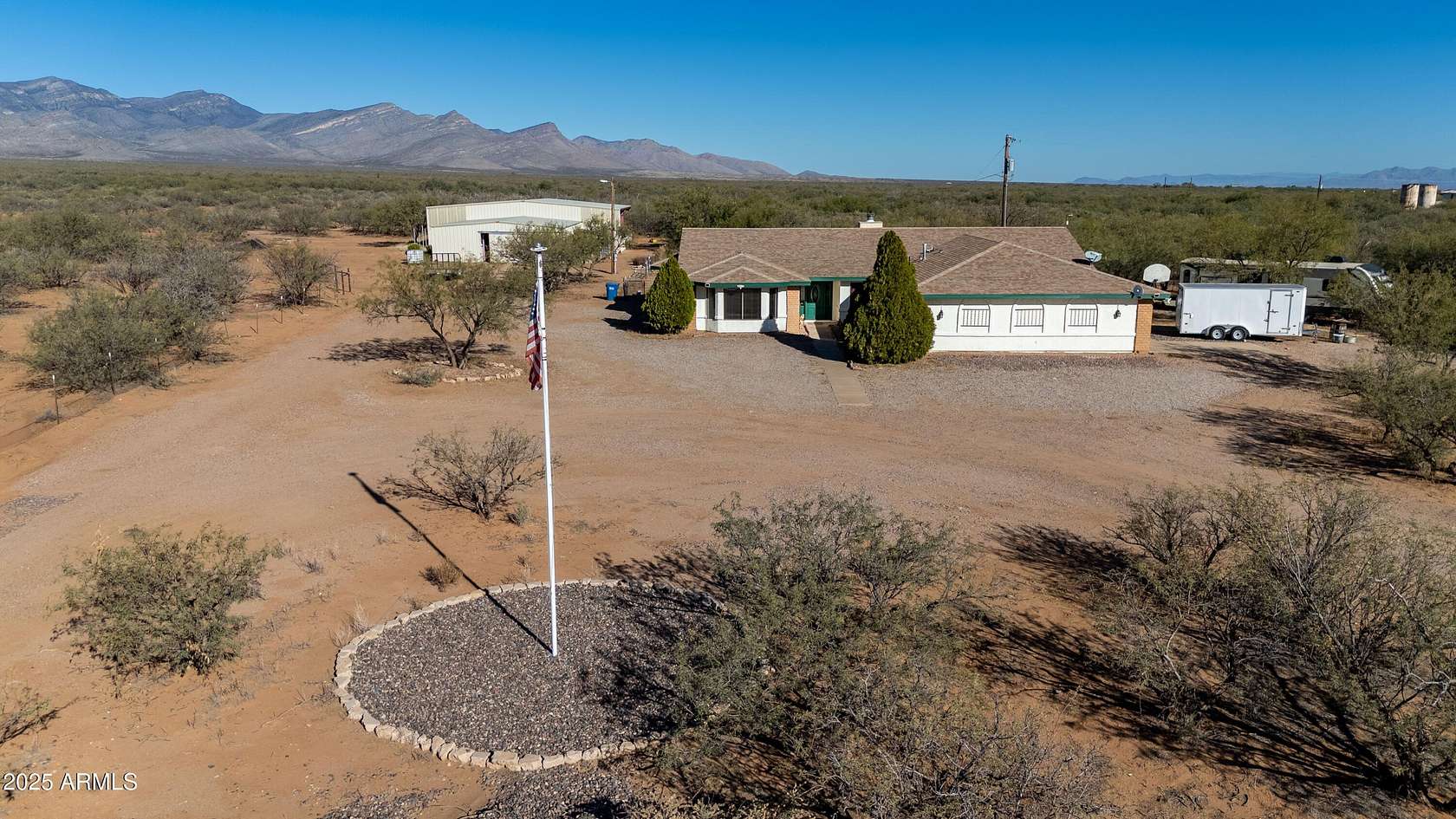 18.2 Acres of Land with Home for Sale in Huachuca City, Arizona