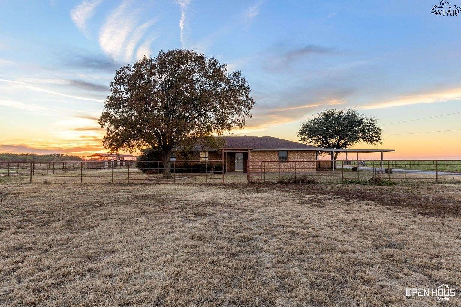 5.82 Acres of Land with Home for Lease in Iowa Park, Texas