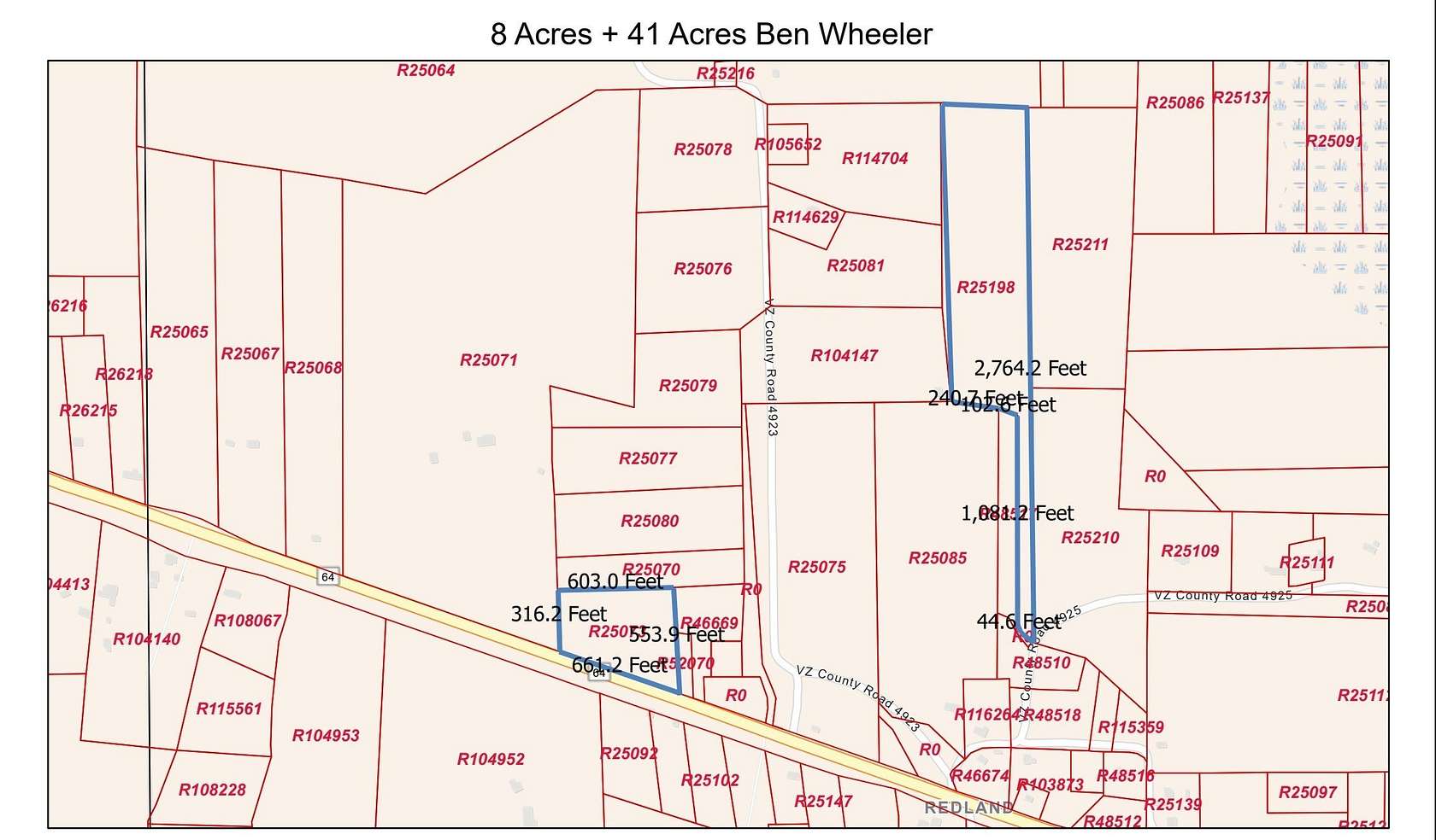 41 Acres of Recreational Land for Sale in Ben Wheeler, Texas