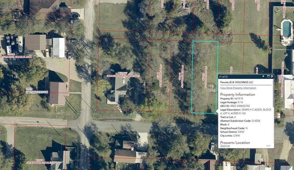 0.16 Acres of Residential Land for Sale in Whitewright, Texas