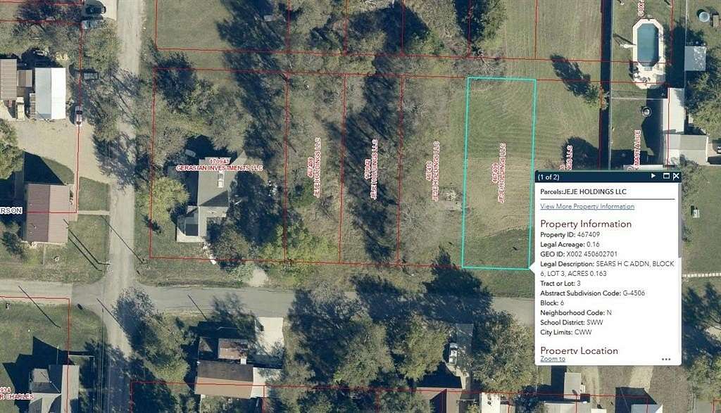 0.16 Acres of Residential Land for Sale in Whitewright, Texas
