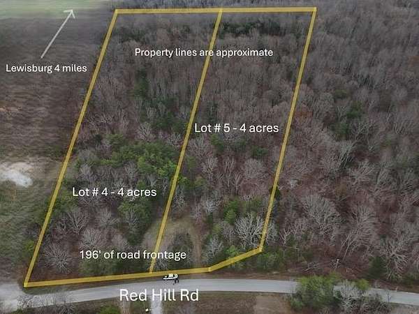 8 Acres of Land for Sale in Lewisburg, Kentucky