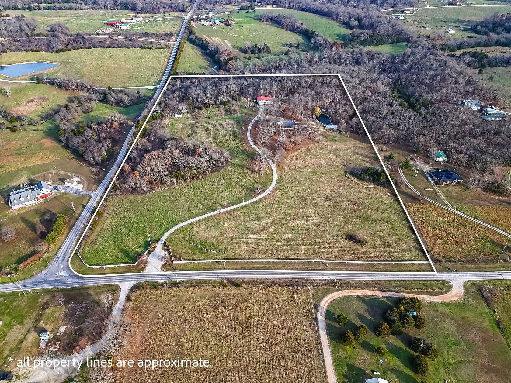 24.5 Acres of Land with Home for Sale in Fair Grove, Missouri