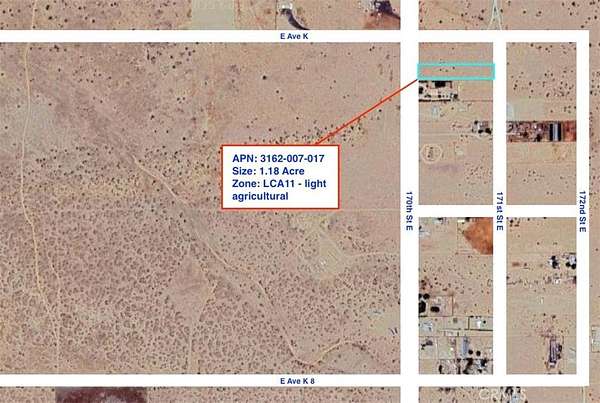 1.18 Acres of Land for Sale in Lancaster, California