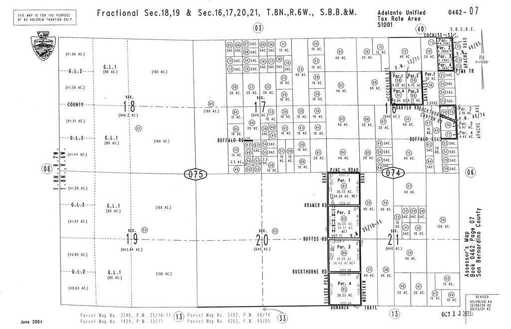 5 Acres of Residential Land for Sale in Adelanto, California