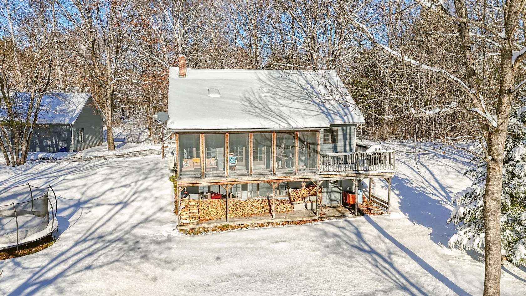 45 Acres of Recreational Land with Home for Sale in New Portland, Maine