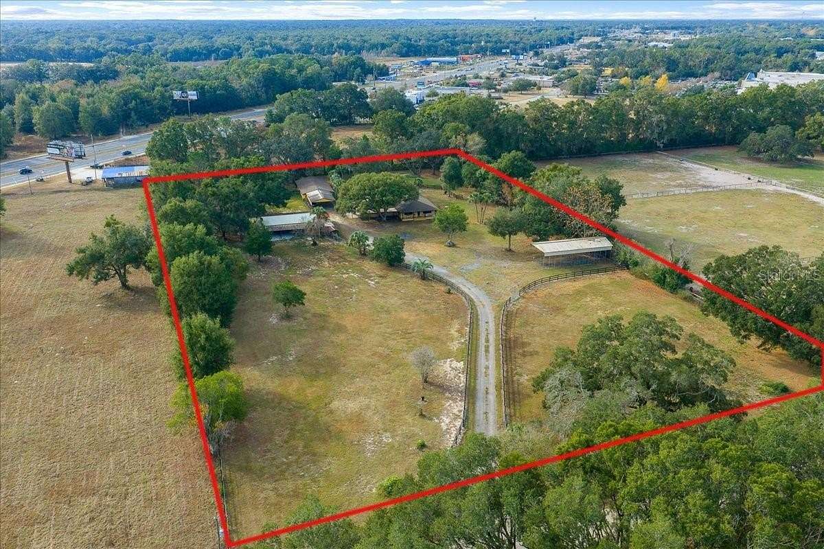 4.89 Acres of Land with Home for Sale in Ocala, Florida