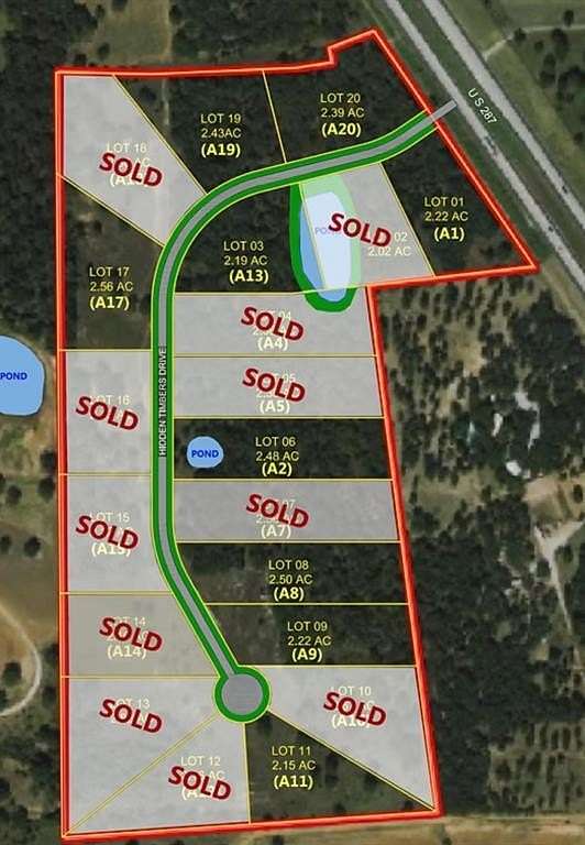 2.39 Acres of Residential Land for Sale in Alvord, Texas