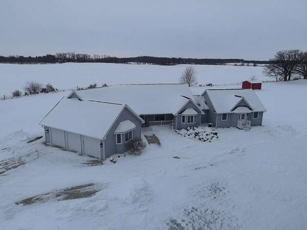 8.46 Acres of Residential Land with Home for Sale in Brooklyn, Wisconsin