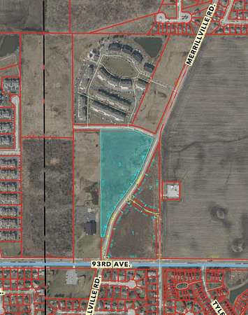 9.3 Acres of Commercial Land for Sale in Merrillville, Indiana