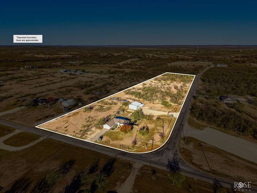 7.9 Acres of Residential Land with Home for Sale in San Angelo, Texas