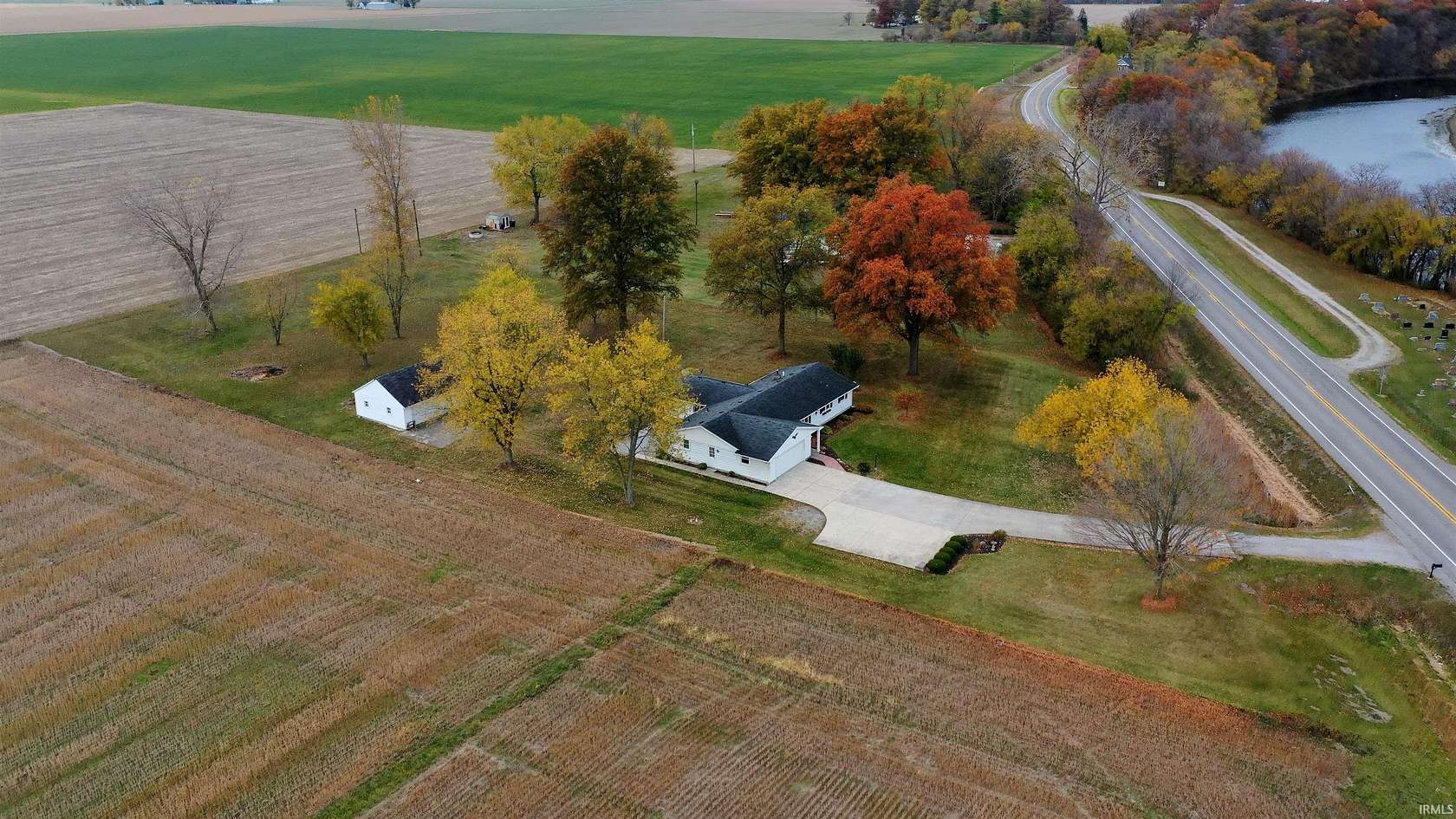 2 Acres of Residential Land with Home for Auction in Woodburn, Indiana