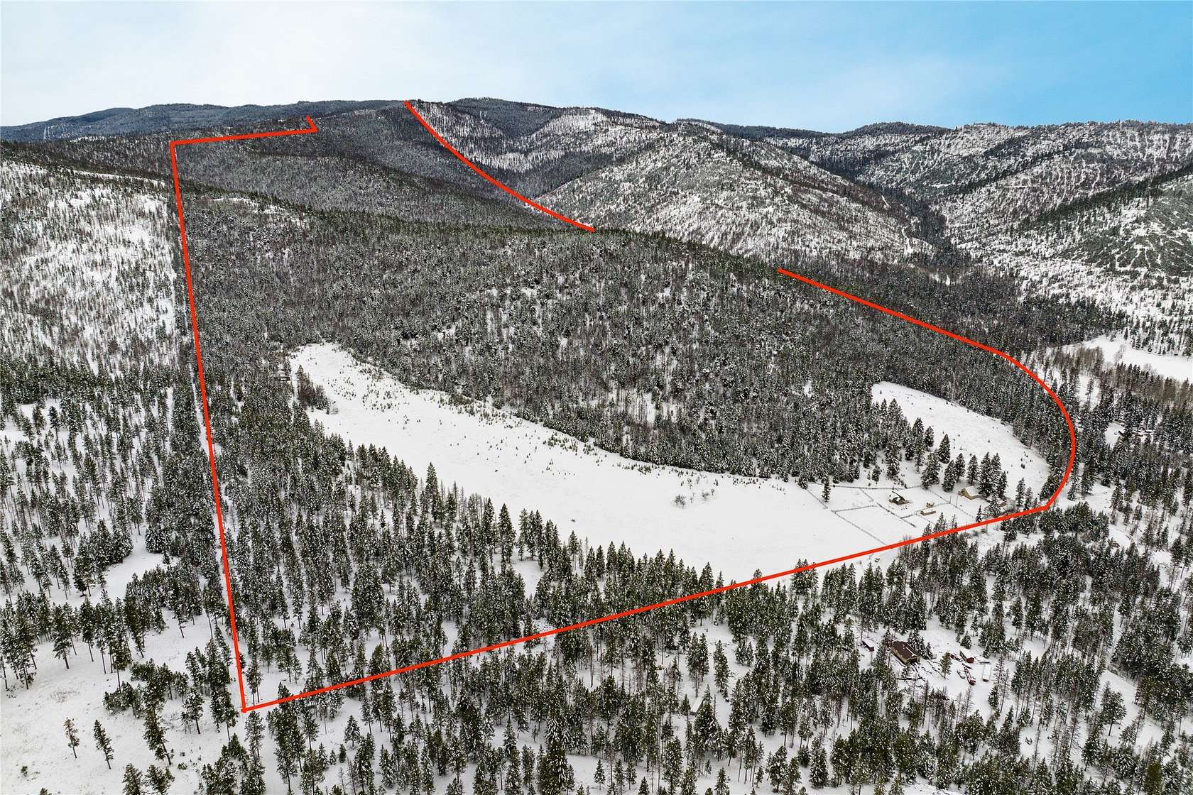 607 Acres of Land with Home for Sale in Kalispell, Montana