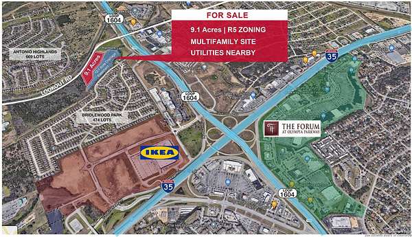 9.12 Acres of Mixed-Use Land for Sale in Live Oak, Texas