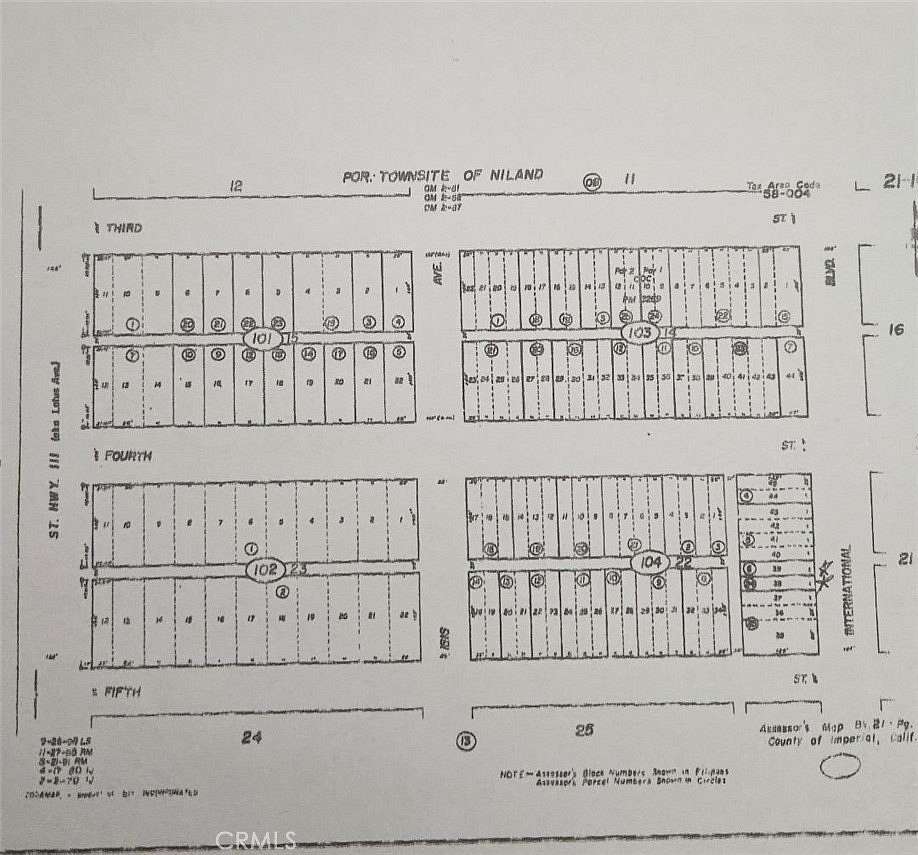 0.07 Acres of Residential Land for Sale in Niland, California