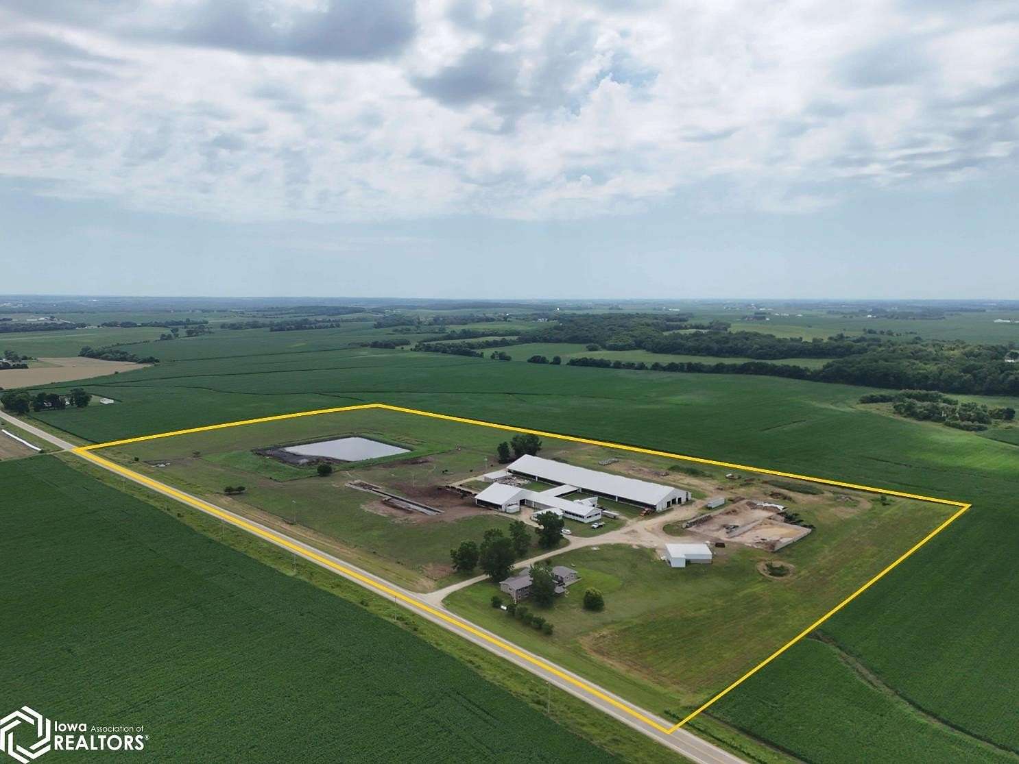 41 Acres of Agricultural Land with Home for Sale in Central City, Iowa