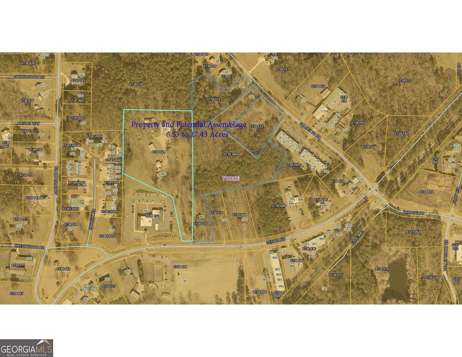 6.53 Acres of Improved Mixed-Use Land for Sale in Tyrone, Georgia