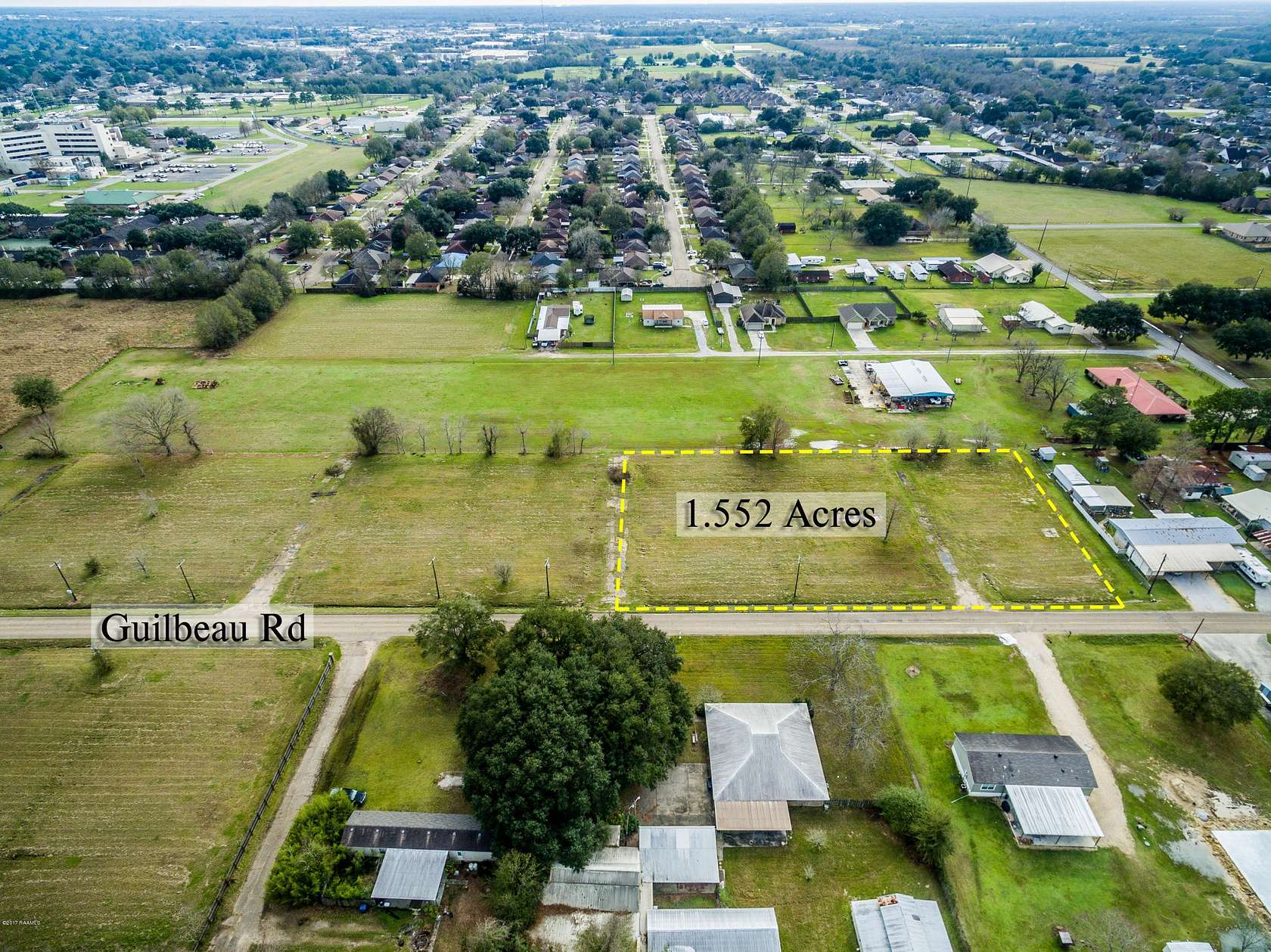 1.55 Acres of Commercial Land for Sale in Lafayette, Louisiana