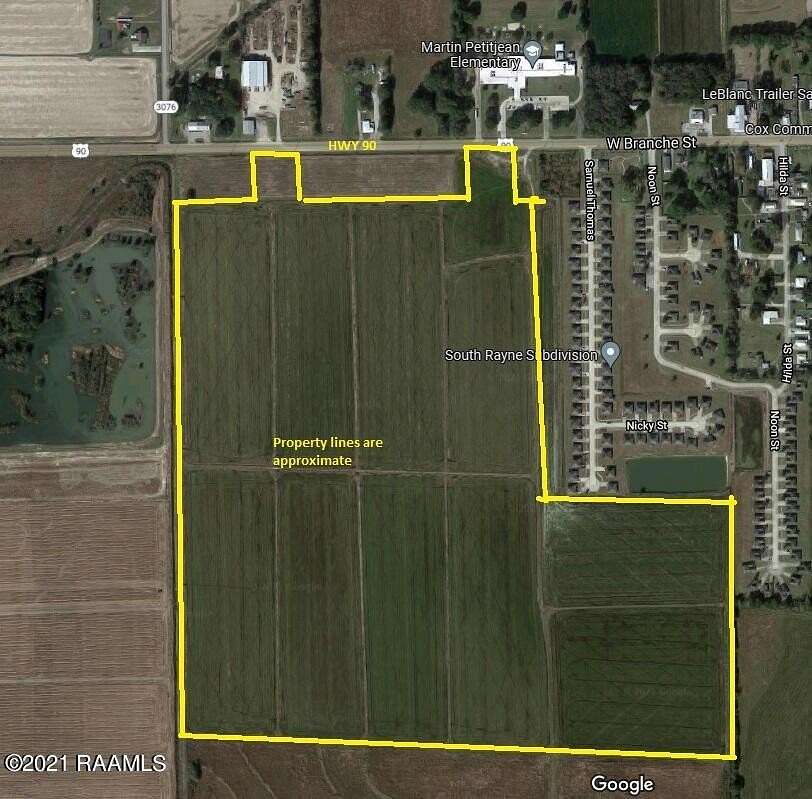 145 Acres of Land for Sale in Rayne, Louisiana