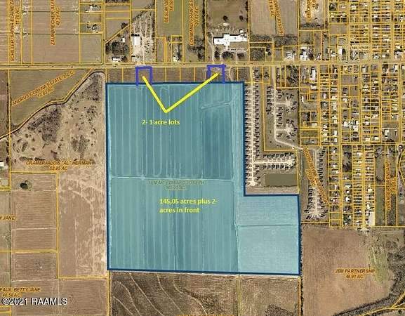 145 Acres of Mixed-Use Land for Sale in Rayne, Louisiana