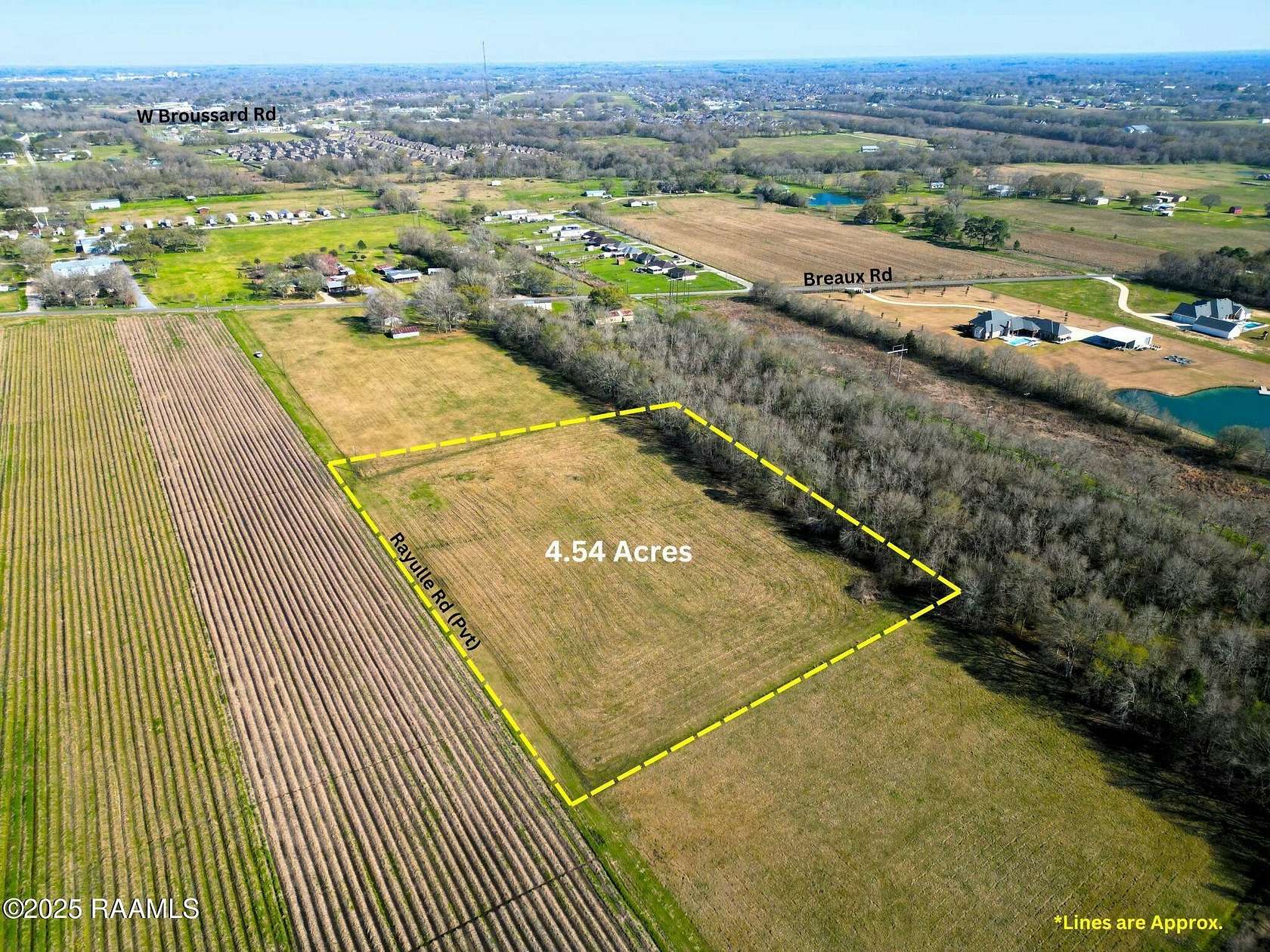 4.54 Acres of Land for Sale in Lafayette, Louisiana