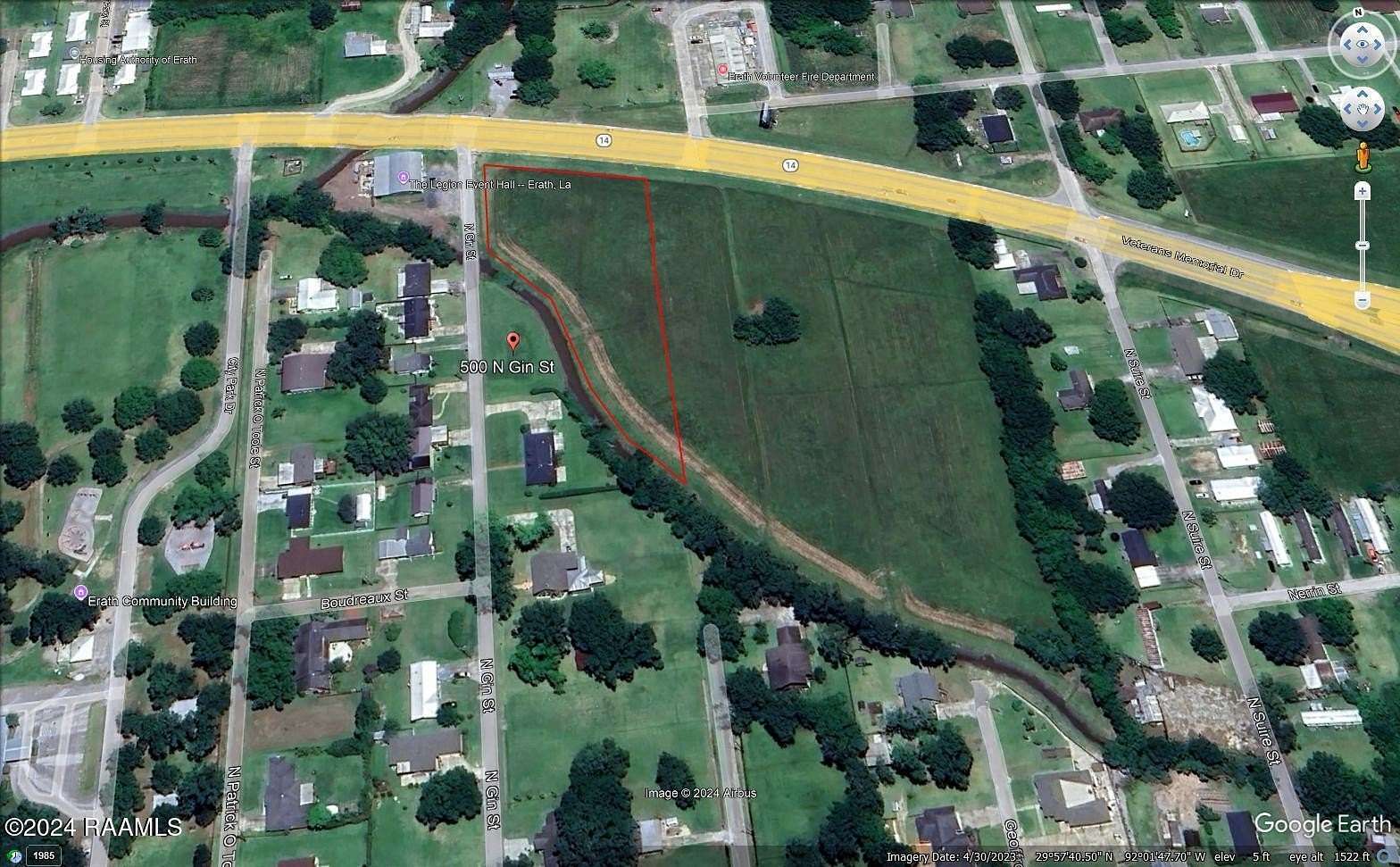 10 Acres of Mixed-Use Land for Sale in Erath, Louisiana