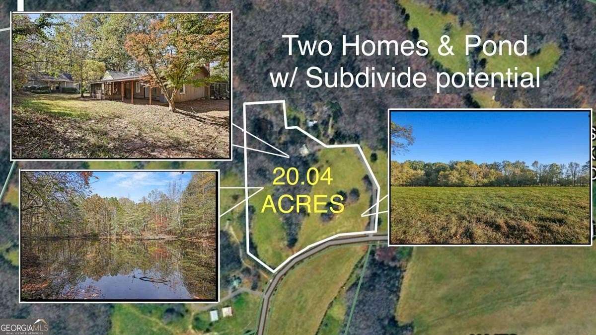 20 Acres of Agricultural Land with Home for Sale in Watkinsville, Georgia