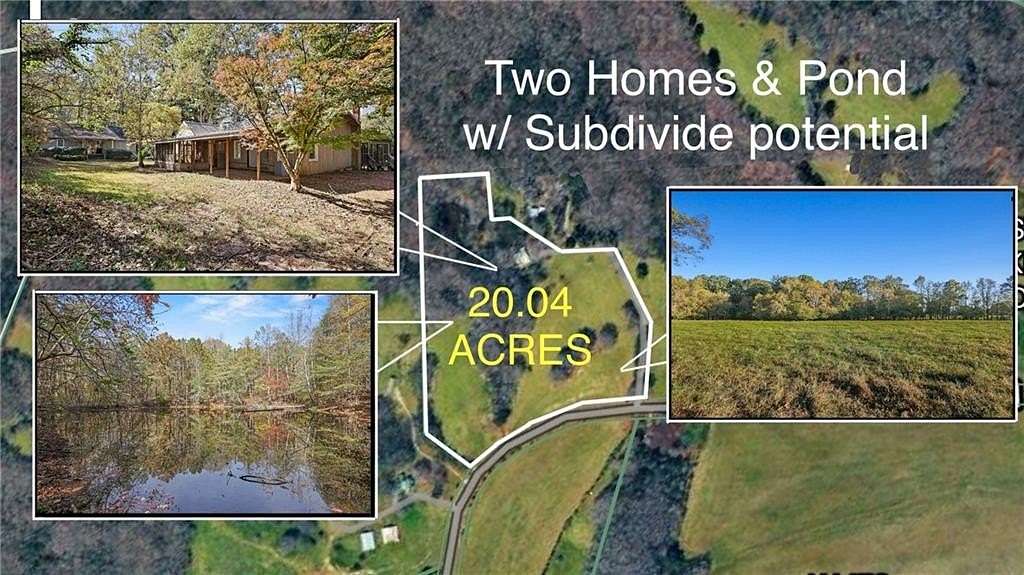 20 Acres of Agricultural Land with Home for Sale in Watkinsville, Georgia