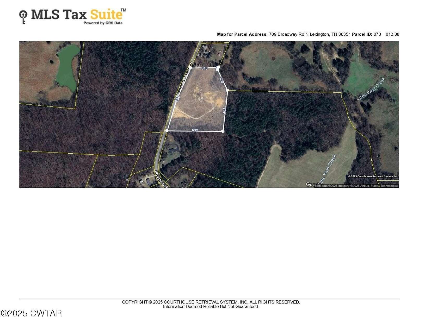 8.5 Acres of Residential Land for Sale in Lexington, Tennessee