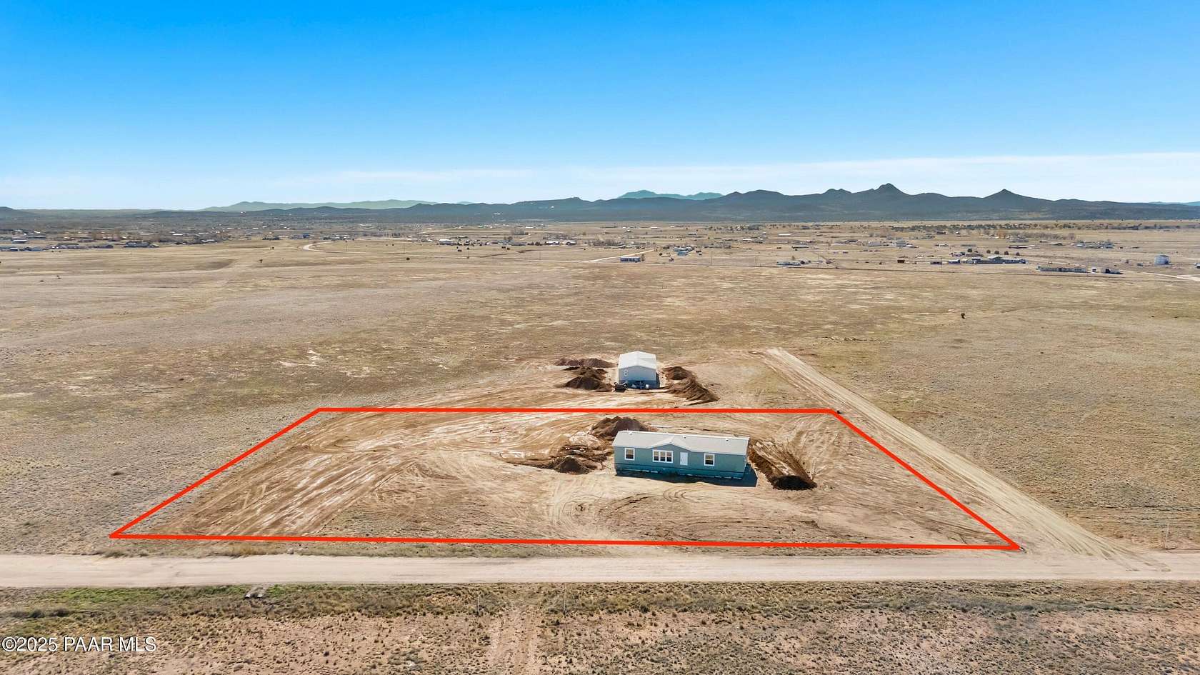 2 Acres of Residential Land with Home for Sale in Paulden, Arizona