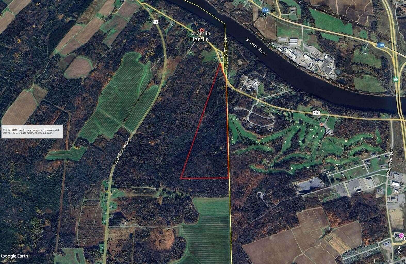 93 Acres of Recreational Land for Sale in Hamlin, Maine