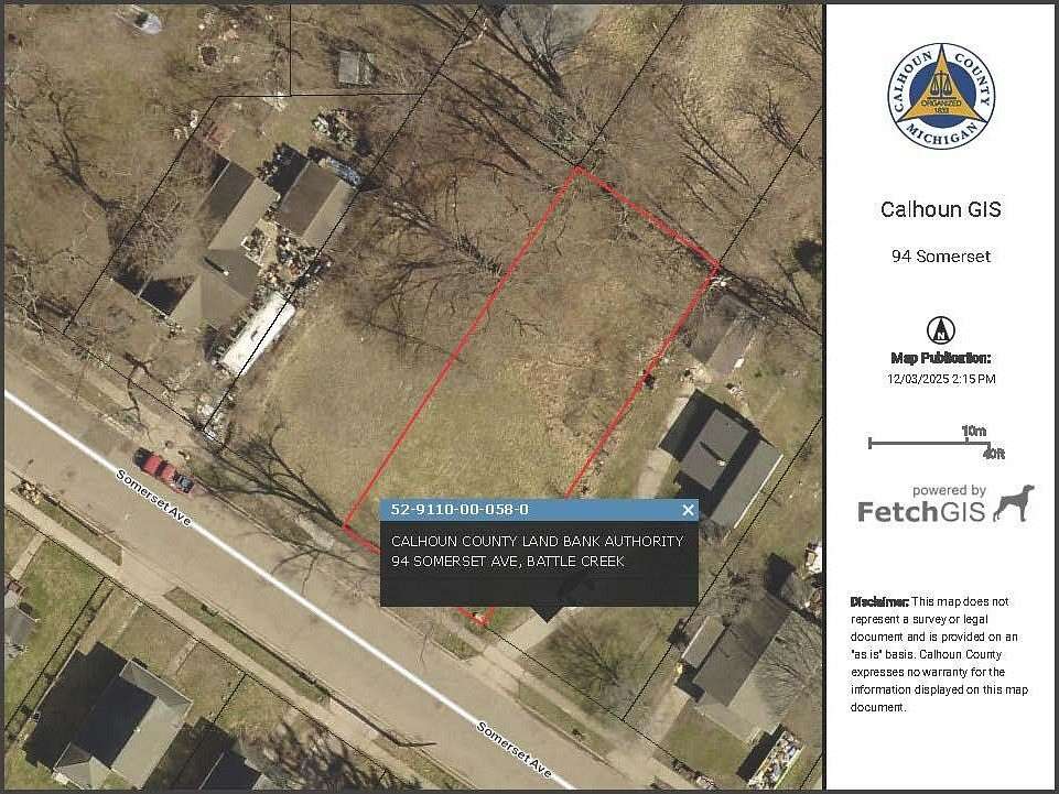 0.18 Acres of Land for Sale in Battle Creek, Michigan