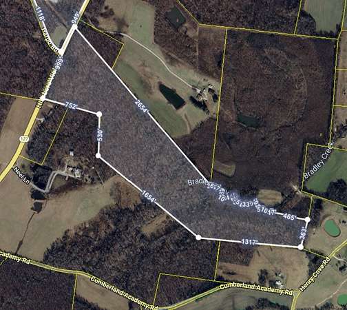 57.9 Acres of Recreational Land & Farm for Sale in Manchester, Tennessee