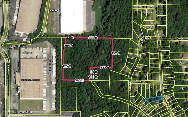 9.3 Acres of Commercial Land for Sale in Forest Park, Georgia