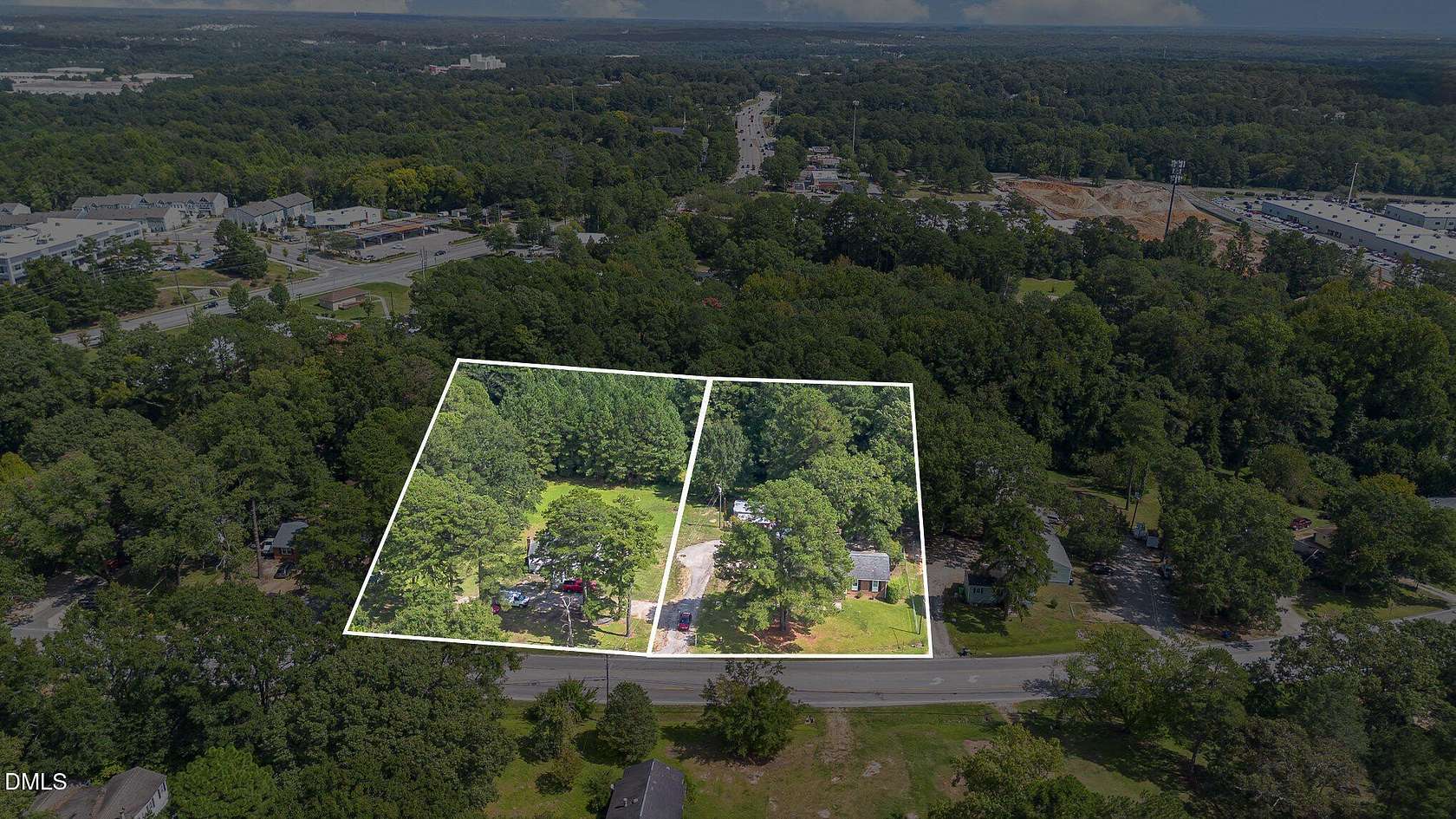 2.5 Acres of Residential Land with Home for Sale in Raleigh, North Carolina