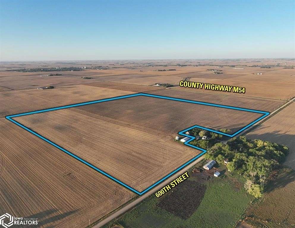 117 Acres of Agricultural Land for Sale in Newell, Iowa