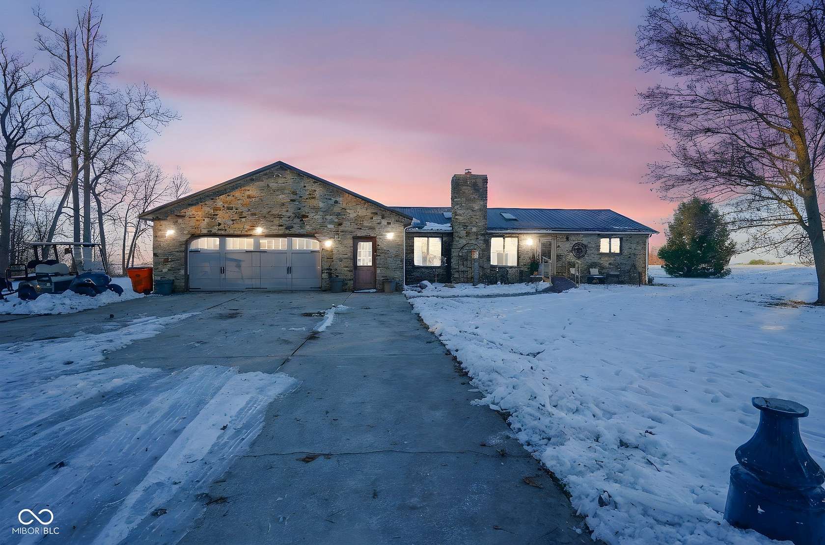 3.78 Acres of Residential Land with Home for Sale in Galveston, Indiana