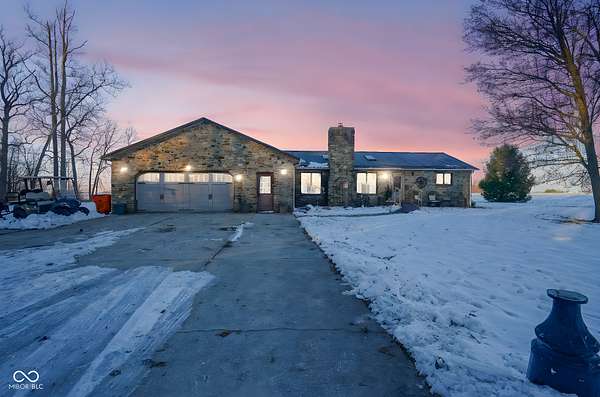 3.78 Acres of Residential Land with Home for Sale in Galveston, Indiana