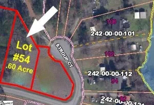 0.6 Acres of Residential Land for Sale in Waterloo, South Carolina