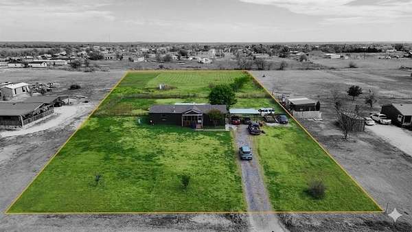 2 Acres of Land with Home for Sale in Valley View, Texas