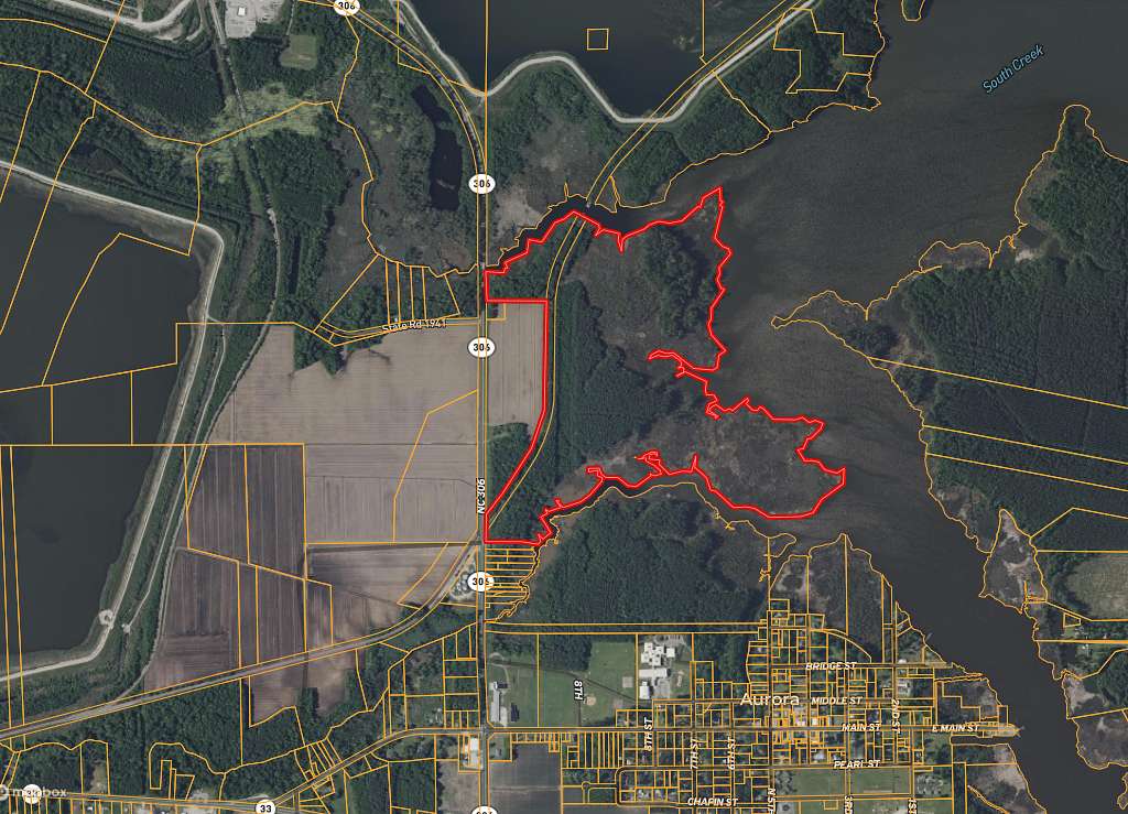 168 Acres of Recreational Land & Farm for Sale in Aurora, North Carolina