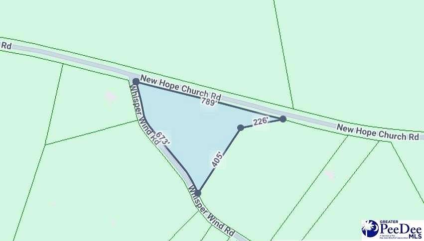 4 Acres of Residential Land for Sale in McBee, South Carolina