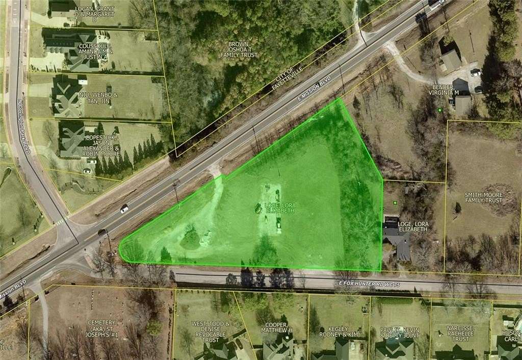 2.66 Acres of Commercial Land for Sale in Fayetteville, Arkansas