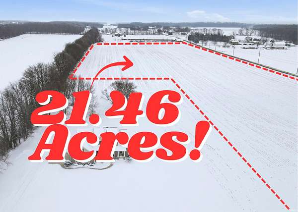 21.5 Acres of Agricultural Land for Sale in Warsaw, Indiana