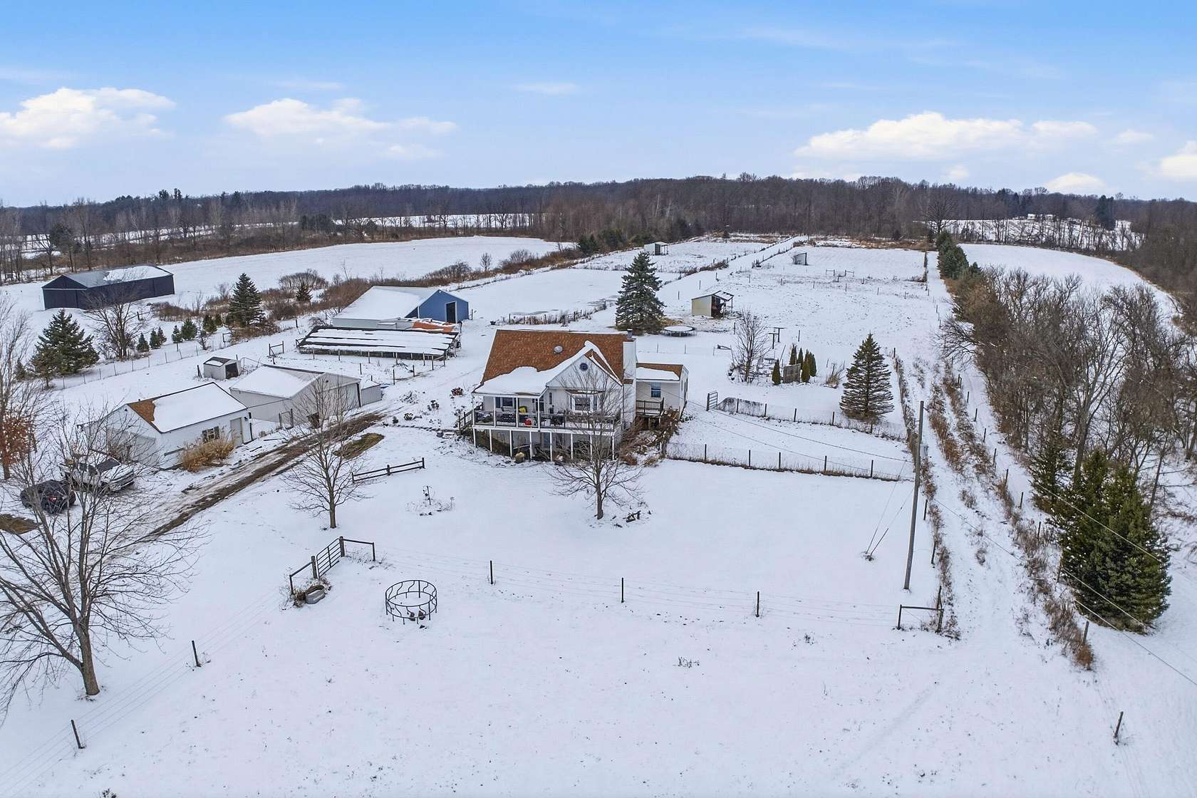 10 Acres of Land with Home for Sale in Eaton Rapids, Michigan