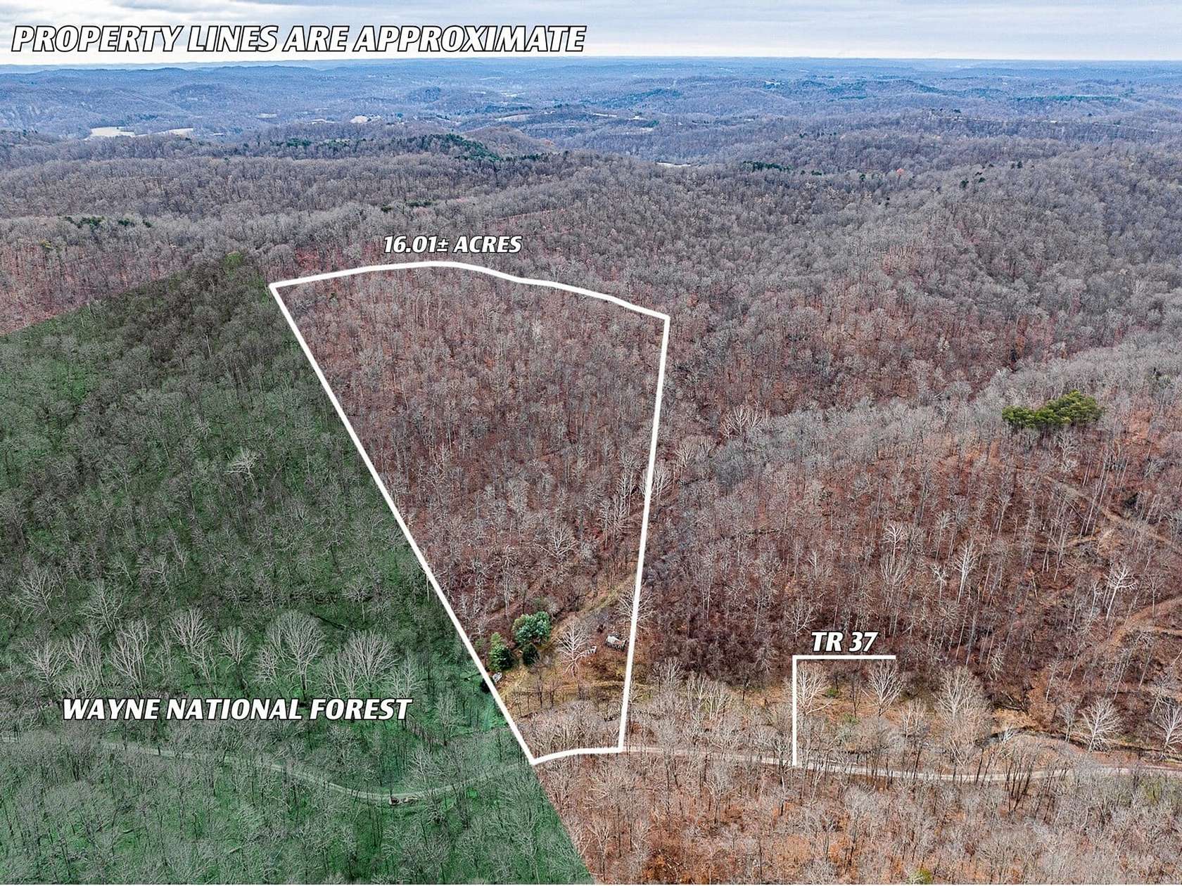16 Acres of Recreational Land for Sale in Marietta, Ohio